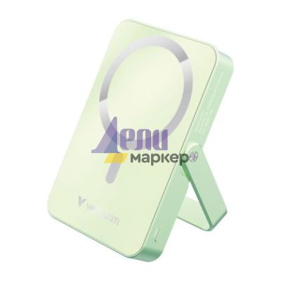 Външна батерия Verbatim Charge 'n' Go Power Bank with Stand Magnetic Wireless 10000mAh Green