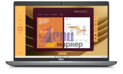 Лаптоп Dell Latitude 5450, Intel Core Ultra 5 135U vPro (12 MB cache, 12 cores, up to 4.4 GHz Turbo), 14.0" FHD (1920x1080) AG,4G, 16 GB, DDR5, 5600 MT/s, 512 GB, SSD PCIe M.2, Intel Graphics, FHD IR Cam and Mic, Wi-Fi 6E, FPR, Backlit Kb, Win 11 Pro, 3Y