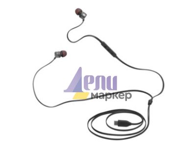 Слушалки JBL T310C BLK USB-C In-ear headphones