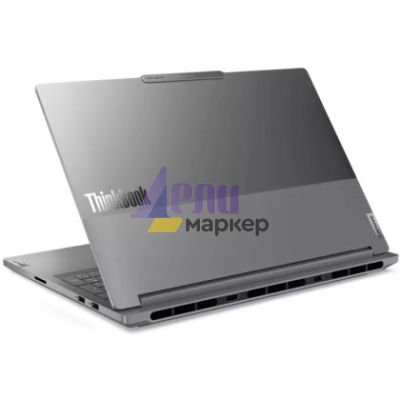 Лаптоп Lenovo ThinkBook 16p G5 Intel Core i9-14900HX (up to 5.8GHz, 36MB), 32GB(16+16)GB DDR5 5600MHz, 1TB SSD, 16" 3.2K (3200x2000) IPS AG, NVIDIA GeForce RTX 4060/8GB, FHD&IR Cam, Color Calibration, Backlit KB, Storm Grey, WLAN, BT, FPR, DOS, 3Y Onsite