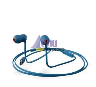 Слушалки JBL T310C BLU USB-C In-ear headphones