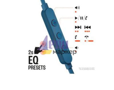 Слушалки JBL T310C BLU USB-C In-ear headphones