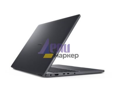 Лаптоп Dell Pro 16 PC16250, Intel 5 120U (10 cores, up to 5.0 GHz), 16" FHD+(1920x1200) 300nits AG, 16 GB: 1x16 GB, DDR5, 5600 MT/s, 256 GB TLC SSD, Intel Graphics, FHD HDR IR Cam and Mic, Wi-Fi 6E, FPR, Backlit Kb, Win11 Pro, Magnetite, 3Y PS