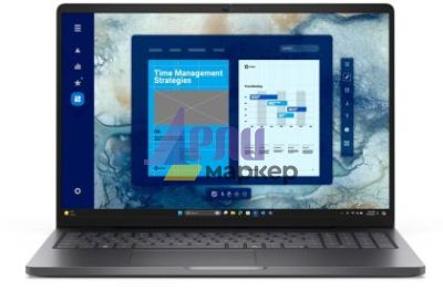 Лаптоп Dell Pro 16 PC16250, Intel 5 220U SIPP (10 cores, up to 5.0 GHz), 16" FHD+(1920x1200) 300nits AG, 16 GB: 1x16 GB, DDR5, 5600 MT/s, 512 GB SSD, Intel Graphics, FHD HDR IR Cam and Mic, Wi-Fi 6E, FPR, Backlit Kb, Win11 Pro, Magnetite, 3Y PS