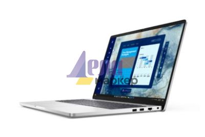 Лаптоп Dell Pro 16 PC16250, Intel Ultra 5 235U vPro(R) (12 TOPS NPU, 12cores, up to 4.9 GHz), 16" FHD+(1920x1200) 300nits AG, 16 GB: 1x16 GB, DDR5, 5600 MT/s, 512 GB SSD, Intel Graphics, FHD HDR IR Cam and Mic, Wi-Fi 6E, FPR, Backlit Kb, Win11 Pro, Silver