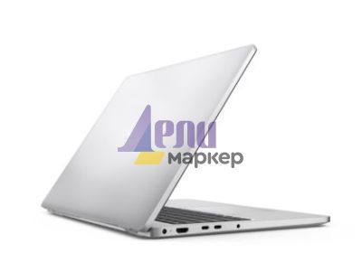 Лаптоп Dell Pro 16 PC16250, Intel Ultra 5 235U vPro(R) (12 TOPS NPU, 12cores, up to 4.9 GHz), 16" FHD+(1920x1200) 300nits AG, 16 GB: 1x16 GB, DDR5, 5600 MT/s, 512 GB SSD, Intel Graphics, FHD HDR IR Cam and Mic, Wi-Fi 6E, FPR, Backlit Kb, Win11 Pro, Silver