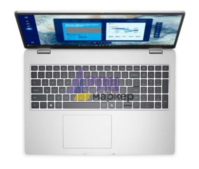 Лаптоп Dell Pro 16 PC16250, Intel Ultra 5 235U vPro(R) (12 TOPS NPU, 12cores, up to 4.9 GHz), 16" FHD+(1920x1200) 300nits AG, 32 GB: 1x32 GB, DDR5, 5600 MT/s, 512 GB SSD, Intel Graphics, FHD HDR IR Cam and Mic, Wi-Fi 6E, FPR, Backlit Kb, Win11 Pro, Silver