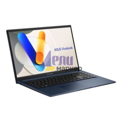 Лаптоп Asus Vivobook X1504VA-NJ1144,Intel  i3-1315U (1.2 GHz (10MB Cache, up to 4.5 GHz, 6 cores, 8 Threads),15.6" FHD,(1920x1080),16GB DDR4, SSD 512GB, No OS, Quiet Blue