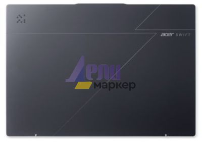 Лаптоп Acer Swift GO 16, SFG16-61-R418, AMD Ryzen 7 350 with AI (Up to 5.0GHz, 16MB), 16” WUXGA+ OLED 120Hz, Adobe&DCI-P3 100%, 1*32GB DDR5, 1024GB PCIe NVMe SSD, AMD Radeon 860M, QHD IR cam, WIFI7+BT, Win 11 Home,Titanium Gray