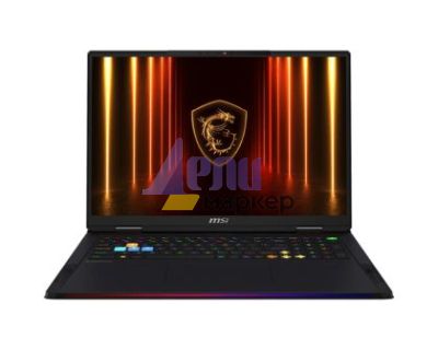 Лаптоп MSI Raider A18 HX A9WJG, NVIDIA GeForce RTX 5090 24GB GDDR7 1824 AI TOPS, AMD Ryzen 9 9955HX3D (16C/32T Up to 5.4 GHz, 128 MB L3), 18" 16:10 UHD+ (3840x2400) MiniLED, 120Hz, 64GB DDR5 2x32 Up to DDR5-5600, 2TB PCIe Gen4 SSD, Wi-Fi 7, Windows 11 Hom