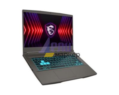 Лаптоп MSI Thin 15 B12UC, i5-12450H (8C/12T, up to 4.40 GHz, 12 MB), GeForce RTX 3050 4GB GDDR6, 15.6" FHD (1920x1080), 144Hz, IPS, 16GB RAM 2x8 (3200)MHz, 512GB PCIe Gen4x4 SSD, WiFi 6E, BT5.3, Backlit Kbd (Blue), NO OS, 52.4 Whrs, 1.86 kg