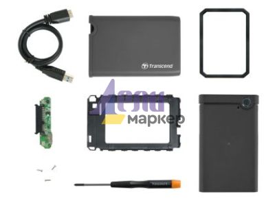 Кутия за твърд диск Transcend 0GB StoreJet 2.5" conversion kit, Rubber housing