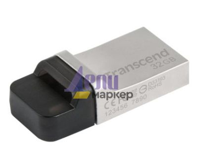 Памет Transcend 32GB, JF880, OTG, USB3.0, Silver