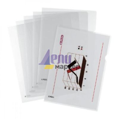 Джоб L-образен Herlitz A4, 110 микрона, Прозрачен, 10 бр.