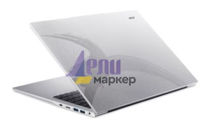 Лаптоп Acer Aspire Lite 16, AL16-52P-50A8, i5 1334U (up to 4.60GHz, 12MB), 16" WUXGA (1920 x 1200)IPS, 1*16GB DDR5 4800MHz (1 slot free), 512GB PCIe NVMe SSD, Intel Iris Xe Graphics, 2.0MP FHD Cam, Wi-Fi 6AX201+BT 5.1, No OS, Silver