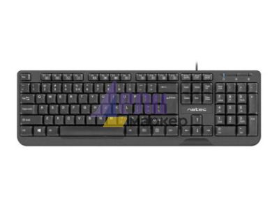 Клавиатура Natec Keyboard Trout US Layout Slim, Black