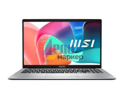 Лаптоп MSI Modern 15 F1MG, Intel Core 7 150U (10C/12T, up to 5.40 GHz, 12 MB), 15.6" FHD (1920x1080), IPS-Level, Intel Graphics 96EU 1.3 GHz, 16GB DDR4 2x8 3200MHz, 512GB PCIe Gen4x4 SSD, Intel WiFi 6E, BT v5.3, Backlit KBD White, Urban Silver, NO OS, 1.7