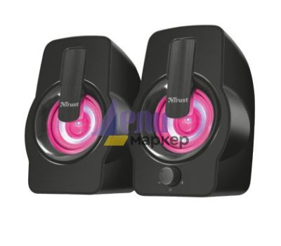Тонколони TRUST Gemi 2.0 Speaker RGB Black