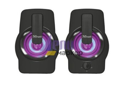 Тонколони TRUST Gemi 2.0 Speaker RGB Black