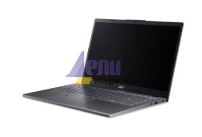 Лаптоп Acer Aspire A15-61M-R7W7, AMD Ryzen 7 8840HS (up to 5.10GHz, 16MB), 15.6" FHD IPS SlimBezel, 16GB DDR5 (2x8GB), 512GB PCIe NVMe SSD, AMD Radeon 780M, Wifi 802.11AX, BT, FP, FHD Cam, KB Backlight, No OS, Steel Gray