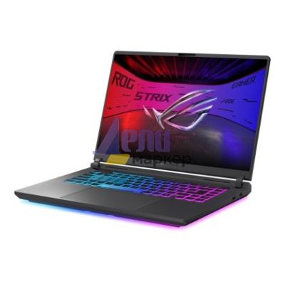 Лаптоп Asus Strix G16 G615LR-S5152W,INTEL ARL HX  Ultra 9, 16.0  WQXGA 2560X1600 16:10 Bend+500nits AG Wide View, 240Hz,DDR5 32GB ( 16GB DDR5-5600 SO-DIMM *2 ) ,1TB , RTX5070  Ti 12GB,Wi-Fi 7 ,Backlit Kbd 4-Zone RGB, Windows 11,Eclipse Gray +ROG backpack