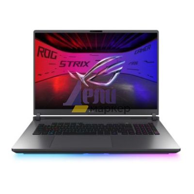 Лаптоп Asus Strix G18 G815LM-S9025, Intel  Ultra 9 275HX 2.7 GHz (36MB Cache, up to 5.4 GHz, 24 cores),18.0 WQXGA(2560X1600),16:10 Bend+500nits, AG,240Hz,DDR5 32GB ( 16GB DDR5-5600 SO-DIMM *2 ) ,1TB , RTX 5060  8GB GDDR7,Wi-Fi 7 ,Backlit Chiclet Keyboard
