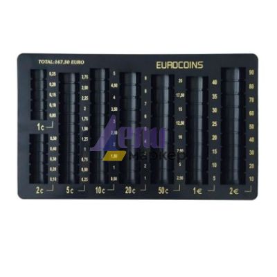 Монетник за EU монети Черен