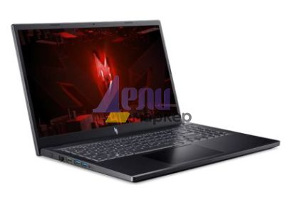 Лаптоп Acer Nitro V15, ANV15-51-72K9, Intel Core i7-13620H (up to 4.90 GHz, 24MB), 15.6" FHD IPS SlimBezel 144Hz, 16GB DDR5, 1024GB PCIe NVMe SSD, GeForce RTX 3050 6GB GDDR6, INTEL 2X2 AX+BT, HD Cam, FP, KB Backlight, No OS, Black