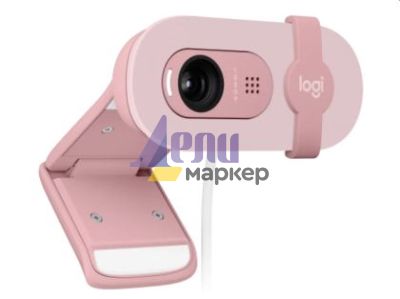 Уебкамера Logitech Brio 100 Full HD Webcam - ROSE - USB - N/A - EMEA28-935 - WEBCAM