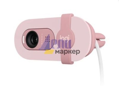 Уебкамера Logitech Brio 100 Full HD Webcam - ROSE - USB - N/A - EMEA28-935 - WEBCAM