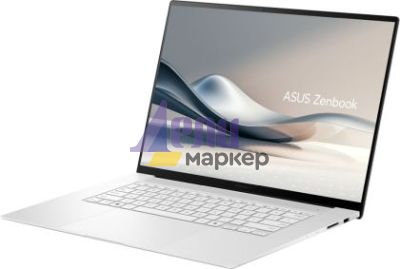 Лаптоп Asus S Zenbook UM5606WA-RJ126X AMD Ryzen AI 9 HX 370 Processor 2.0GHz (36MB Cache, up to 5.1GHz, 12 cores, 24 Threads), OLED 16" (WQ+) 2880X1800 16:10, 32GB  LPDDR5X  (ON BD), 2TB SSD,AMD Radeon Graphics,Windows 11, White