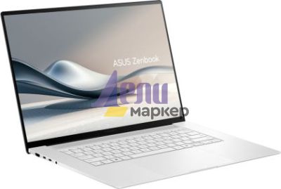 Лаптоп Asus S Zenbook UM5606WA-RJ126X AMD Ryzen AI 9 HX 370 Processor 2.0GHz (36MB Cache, up to 5.1GHz, 12 cores, 24 Threads), OLED 16" (WQ+) 2880X1800 16:10, 32GB  LPDDR5X  (ON BD), 2TB SSD,AMD Radeon Graphics,Windows 11, White