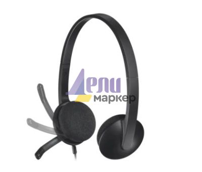 Слушалки Logitech H340 USB Computer Headset, Black