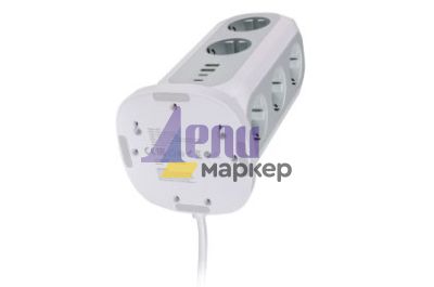 Разклонител Verbatim EUPT-01 EU Power Tower 11 AC with 2 x USB-C / 2 x USB-A
