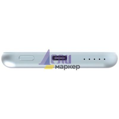 Външна батерия Verbatim MCP-5BE Power Pack 5000 mAh with UBS-C PD 20W / Magnetic Wireless Charging 15W Blue