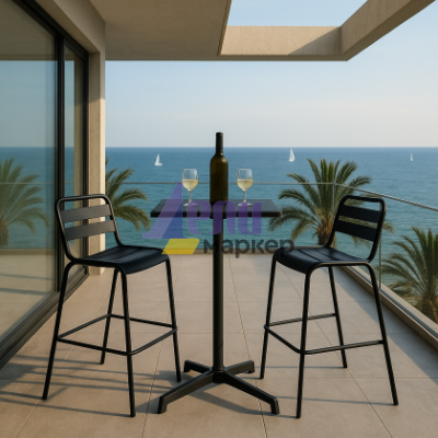 Сгъваема кетъринг бар маса LAFIA D70 - тъмнозелена