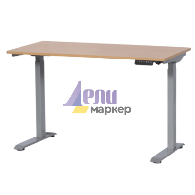 Ергономично бюро с регулиране на височината Carmen CR-119 - бук-сив