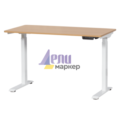 Ергономично бюро с регулиране на височината Carmen CR-119 - бук-бял