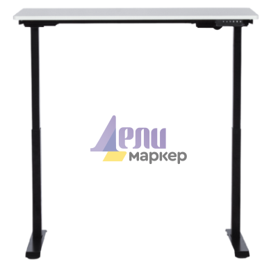 Ергономично бюро с регулиране на височината Carmen CR-119 - бял-черен