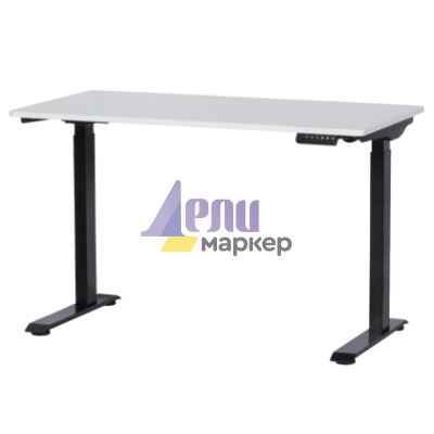 Ергономично бюро с регулиране на височината Carmen CR-119 - бял-черен