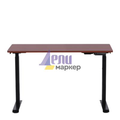 Ергономично бюро с регулиране на височината Carmen CR-119 - махагон-черен