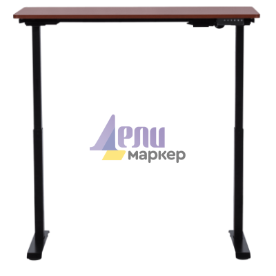 Ергономично бюро с регулиране на височината Carmen CR-119 - махагон-черен