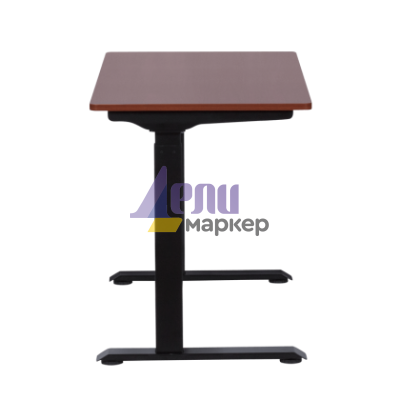Ергономично бюро с регулиране на височината Carmen CR-119 - махагон-черен