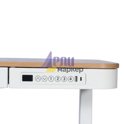 Ергономично регулируемо бюро Carmen CR-118 E - бук-бял