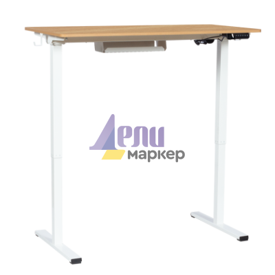 Ергономично регулируемо бюро Carmen CR- 4825 - бук-бял