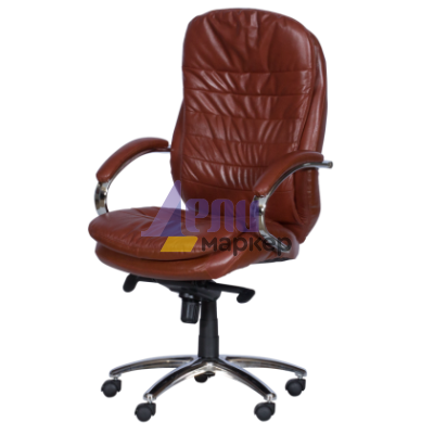 Президентски офис стол Carmen 8113-1 - искрящо кафяв