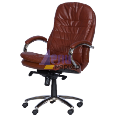 Президентски офис стол Carmen 8113-1 - искрящо кафяв