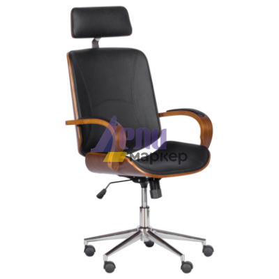 Президентски офис стол Carmen 6401 - орех - черно