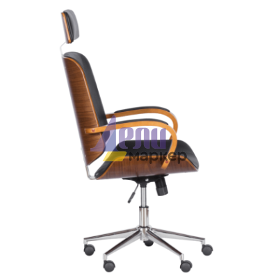 Президентски офис стол Carmen 6401 - орех - черно