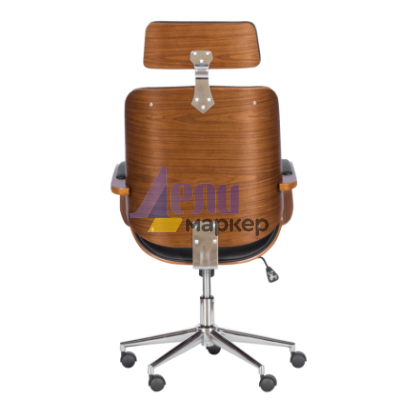 Президентски офис стол Carmen 6401 - орех - черно